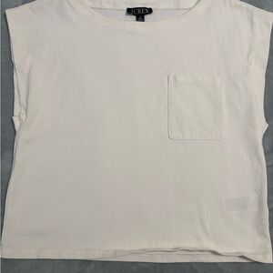 J. Crew Women's Cream Boat Tee